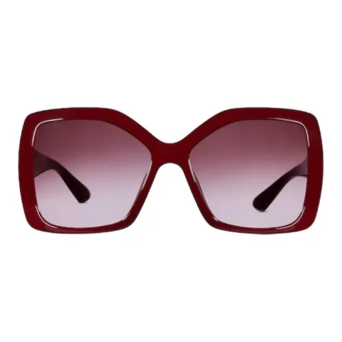 GUCCI Injection Molded Square Sunglasses Unisex Red