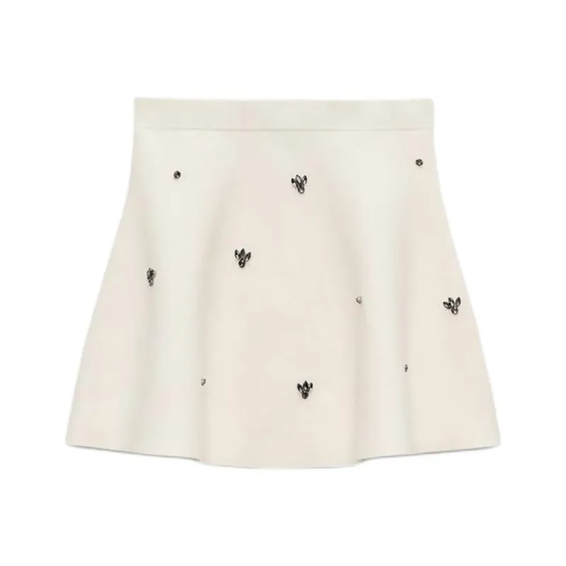 ZARA Casual Short Skirts Women's Raw White-0