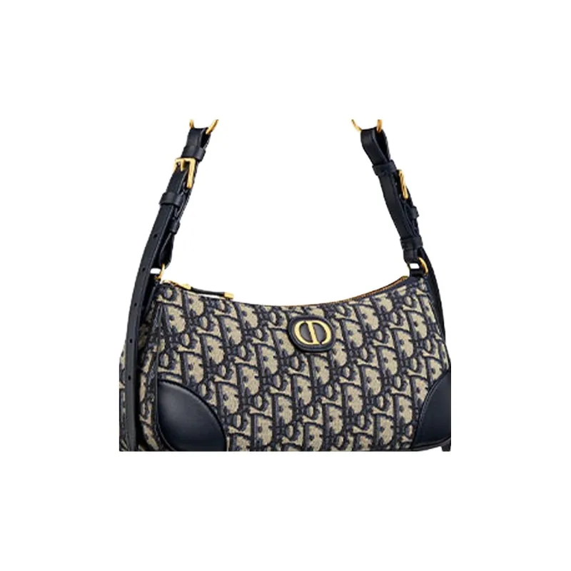 DIOR 30 Montaigne Cotton Crossbody Bag, Shoulder Bag Mini Women's Blue-1