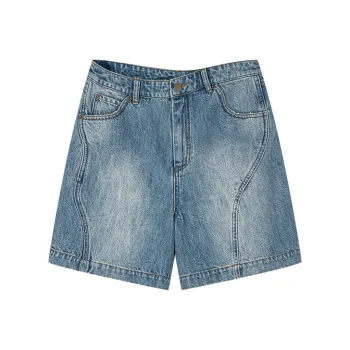 UOOYAA Denim Shorts Women's Denim Blue