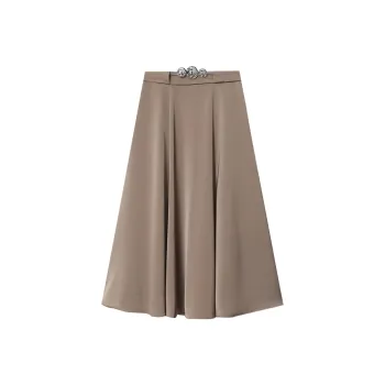 CHARM PICK Casual Long Skirts Women's Green