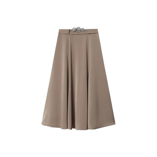 CHARM PICK Casual Long Skirts Women's Green