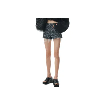 Alexander Wang SS24 Denim Shorts Women's Gray