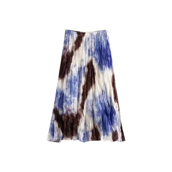Initial Language Casual Long Skirts Women's