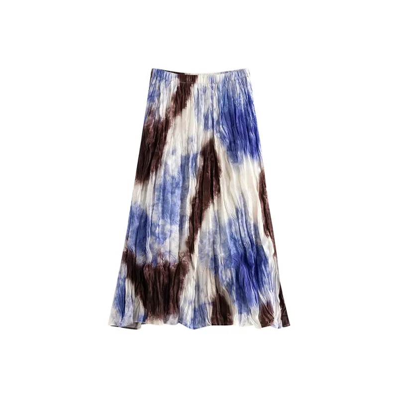 Initial Language Casual Long Skirts Women's-0