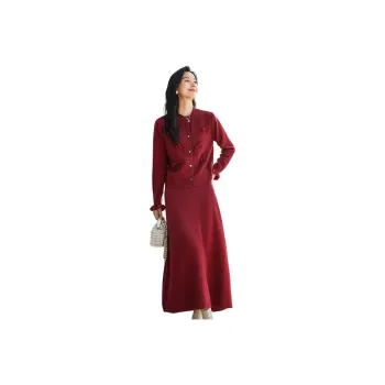 VICTORIA&VERA Skirt Set Women's Ancora Red
