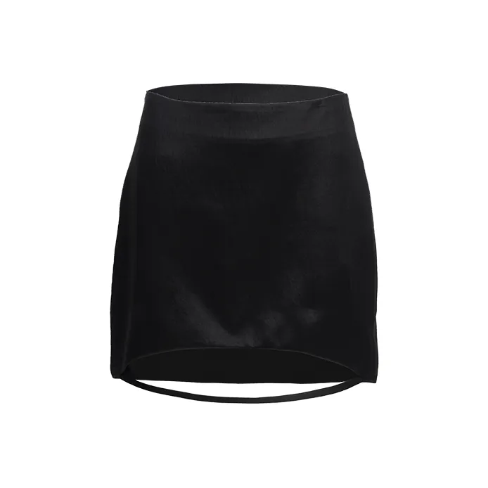 AS DALIO Casual Short Skirts Women's Black-0