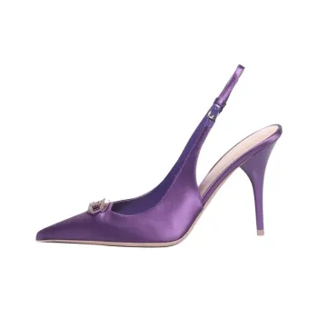 Valentino Vlogo Slim Heel High Heels Women's Purple