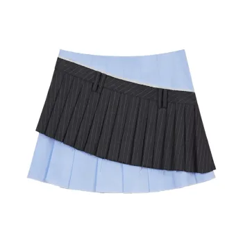 NancyCavally Casual Short Skirts Women's Stripes