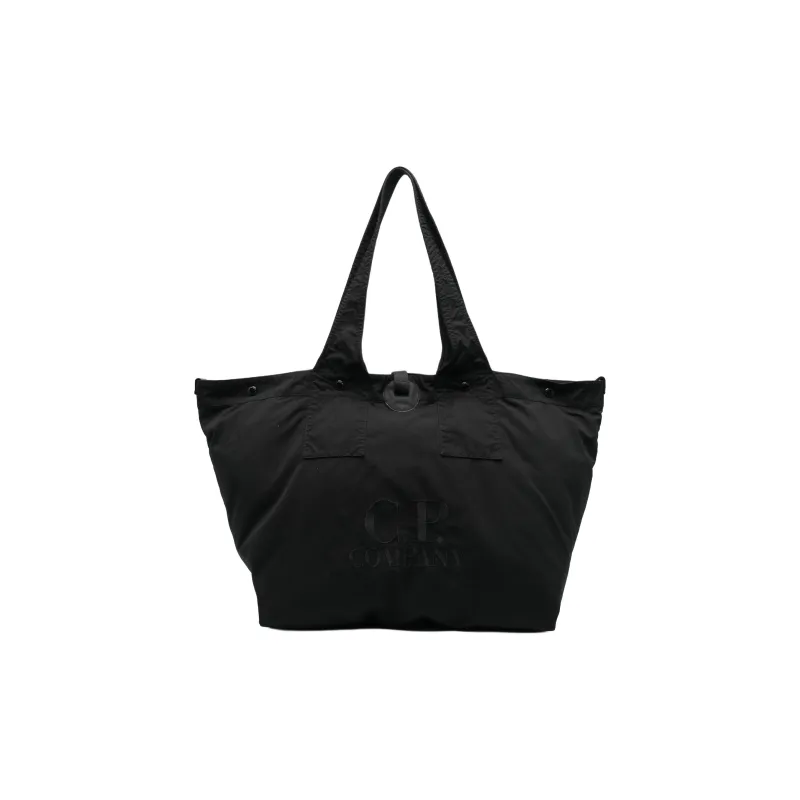 C.P.Company Nylon Tote Bag, Shopping Bag, Shoulder Bag Regular Men's Black-0