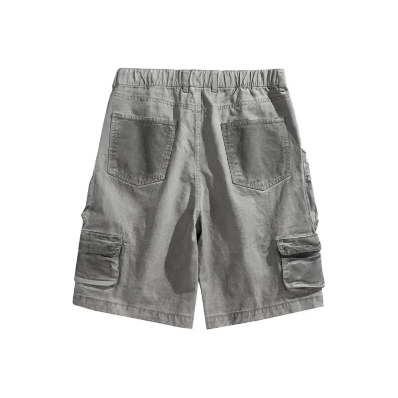 HKRXEC Cargo Shorts Men Gray-1