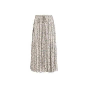 DIOR Flared Mid-Length Skirt Casual Long Skirts Women's Multicolor