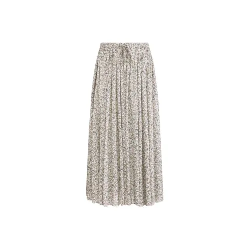DIOR Flared Mid-Length Skirt Casual Long Skirts Women's Multicolor