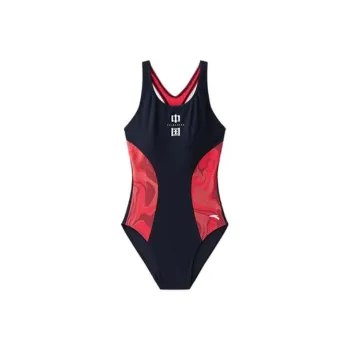 ANTA One Piece Swimsuits Women's Black Red