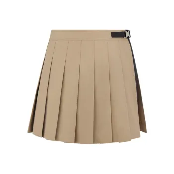DIOR Pleated Wrap Mini Skirt