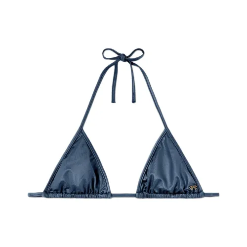 PALM ANGELS Metallic Triangle Bikini Top