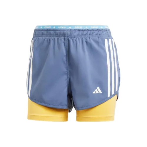 Adidas Free Shipping With AdiClub Own The Run 3 Stripes 2 in 1 Shorts