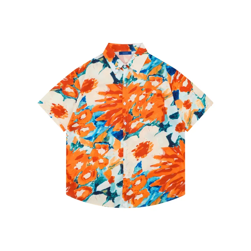 PEIMENG Shirts Unisex Orange-0