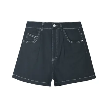 MISHOW Denim Shorts Women's Navy Blue