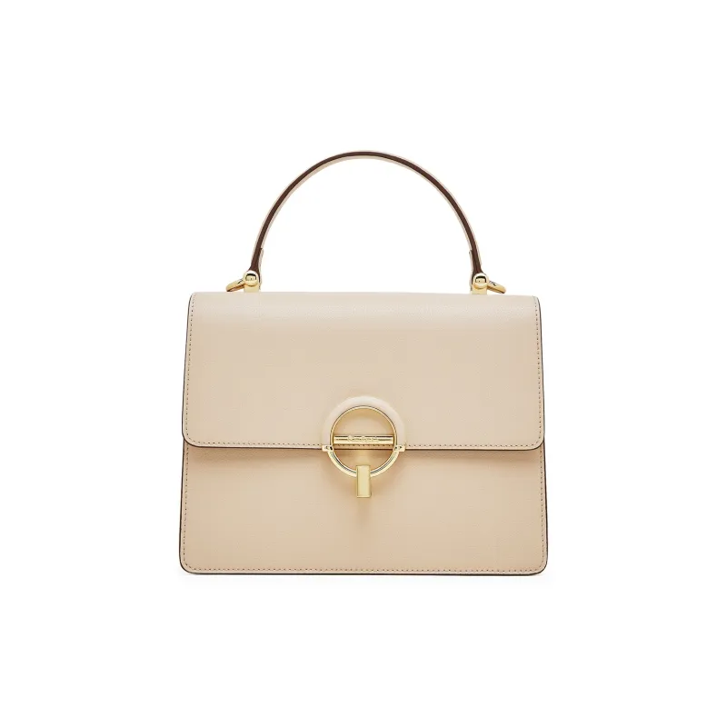 PIERRE CARDIN Genuine Cow Leather Shoulder Bag, Crossbody Bag, Handbag Regular Women's Beige-20