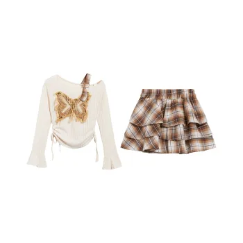 FLIM Two Piece Skirt Sets Women's