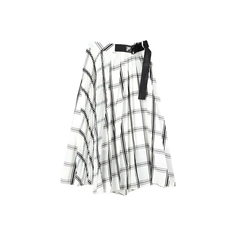 FILA Casual Long Skirt Women's Cloud White-0