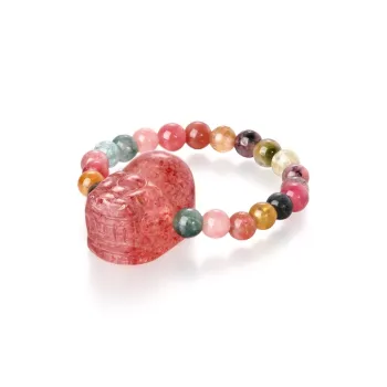 JINLIUFUJIXIANG Natural Tourmaline Rings Women's