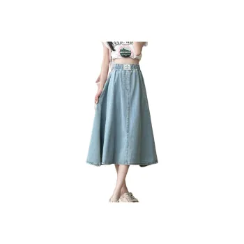 XIANSINIAO Denim Long Skirt Women's