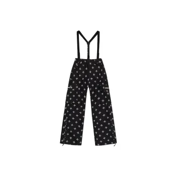 SMFK Ski Pants Women's Black Floral Garden