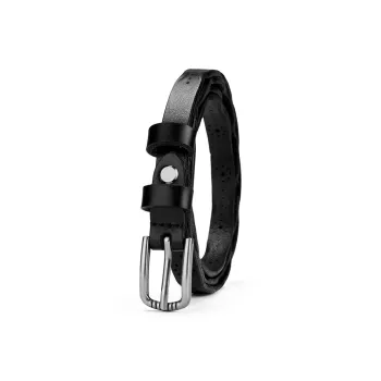 PIERRE CARDIN Top Grain Leather Belts Women's 1.4cm