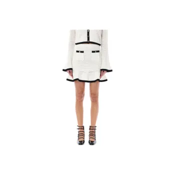 Self portrait Crochet Mini Skirt