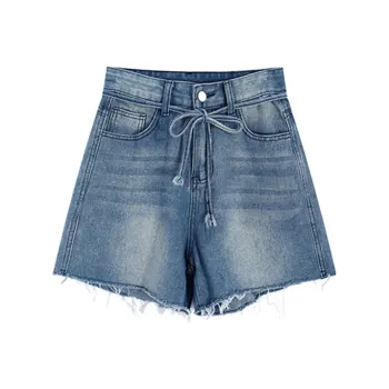 Garbege Denim Shorts Women's Blue