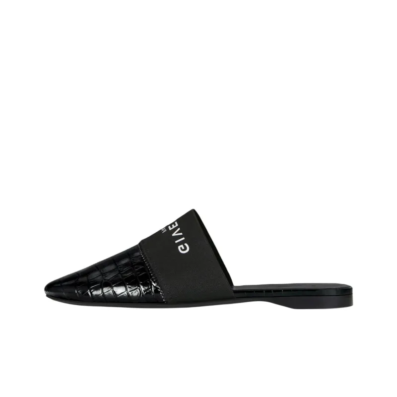 Givenchy Bedford Closed Toe Slippers Women's Black-0