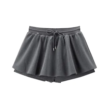 LEDIN Casual Short Skirts Women's Lunar Rock Gray