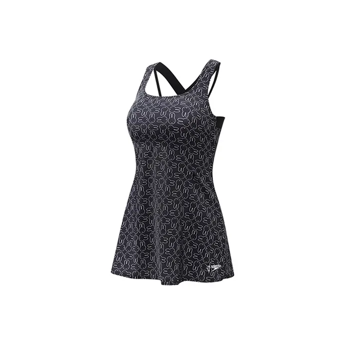 Miffy X Speedo One Piece Swimsuits Women's Black/White-0