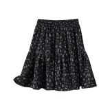 Black with Purple Floral