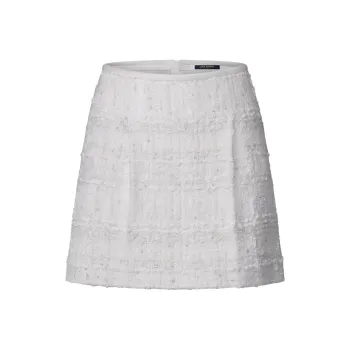 LOUIS VUITTON Lurex Tweed Mini Skirt