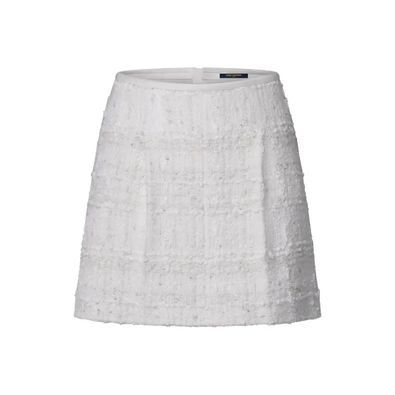 LOUIS VUITTON Lurex Tweed Mini Skirt-0