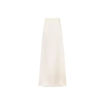 DIOR Flared Long Skirt Casual Long Skirts Women's Beige