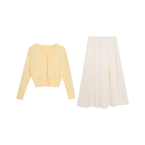 PZHK Two Piece Skirt Sets Women's
