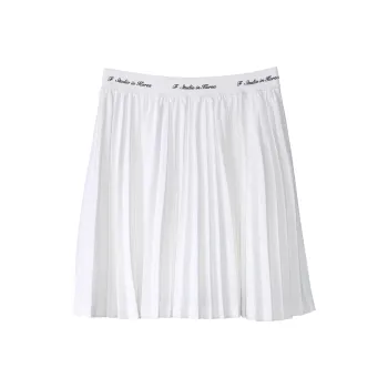 Fstudio European Style Casual Short Skirts For The Rich And Famous Women's White