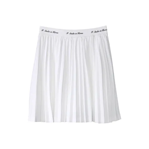 Fstudio European Style Casual Short Skirts For The Rich And Famous Women's White