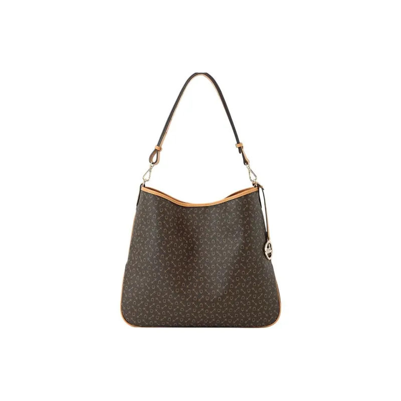 Why Cow Leather Tote Bag, Shopping Bag, Handbag, Shoulder Bag Tubas Women's Coffee-2