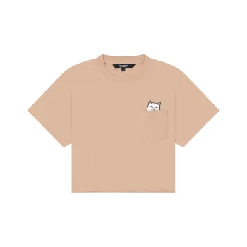 RIPNDIP T Shirts Women's Almond