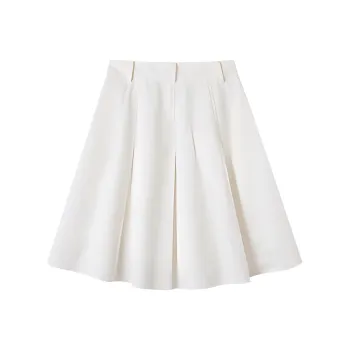 Mt Casual Long Skirts Women's Raw White