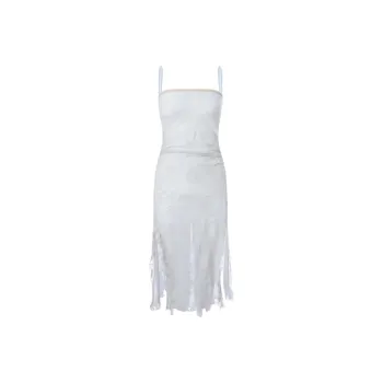 OSMOS Slip Dresses Women's White/Blue