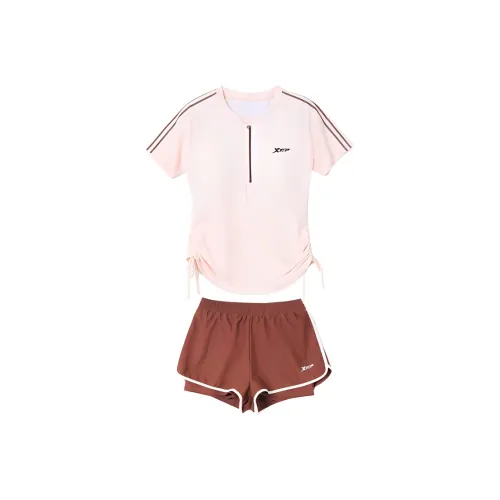 XTEP Two Piece Swimsuit Women's Light Apricot Pink
