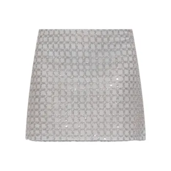 Rotate Casual Short Skirts Women's Light Blue