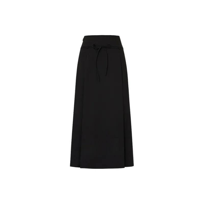 MOCO Casual Long Skirts Women's Black-0