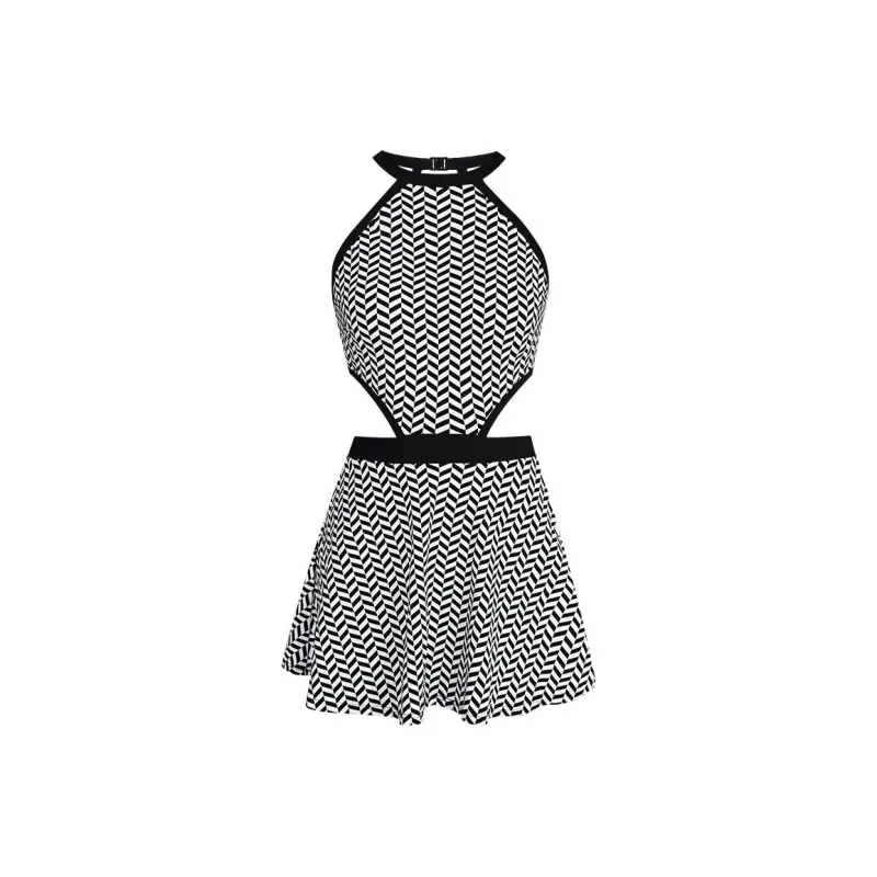 BALNEAIRE One Piece Swimsuits Women's Vintage Black White-0